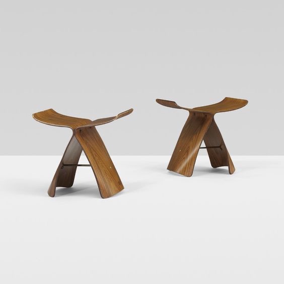 sold日本柳宗理soriyanagi蝴蝶凳butterflystool