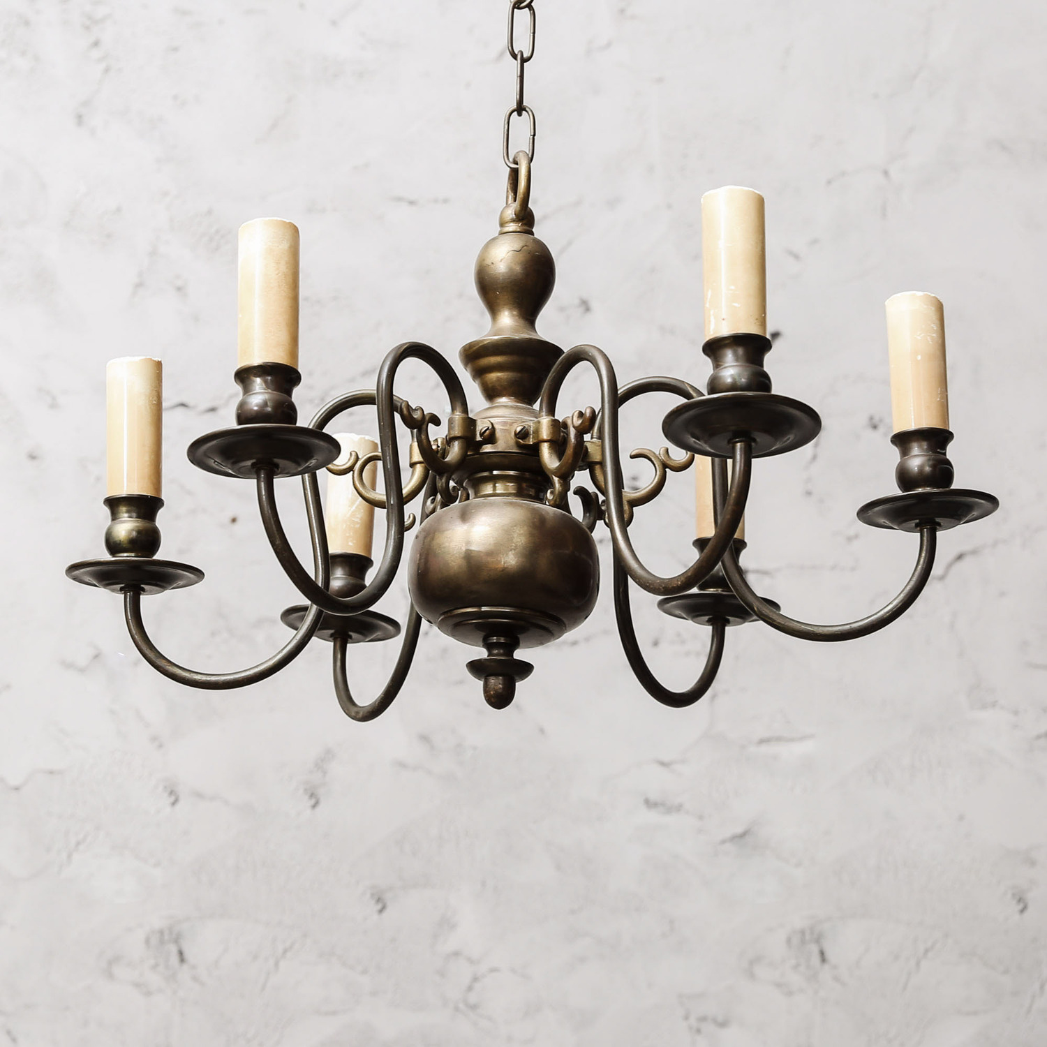 sold | 英格兰传统铜制烛台吊灯